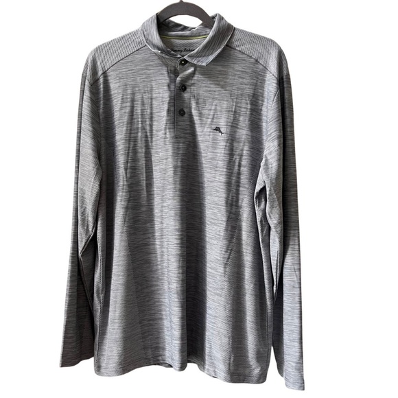 Tommy Bahama Palm Coast Island Zone Long Sleeve Polo, Moisture wicking, size L - Picture 1 of 12